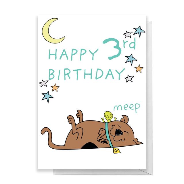 Scooby Doo 3rd Birthday Greetings Card - Large Card on Productcaster.