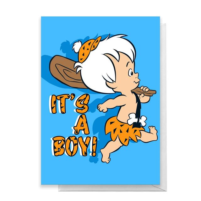 Tarjeta de felicitación Flintstones New Baby Boy - Standard Card on Productcaster.