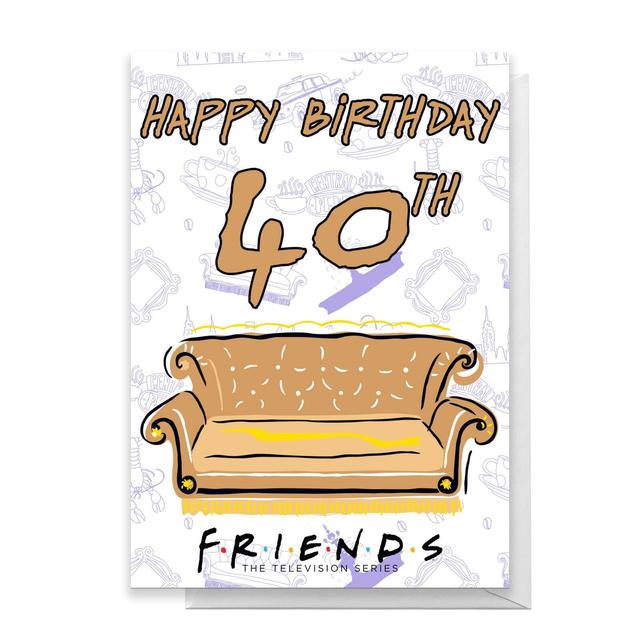 Friends Birthday 40th Greetings Card - Large Card on Productcaster.