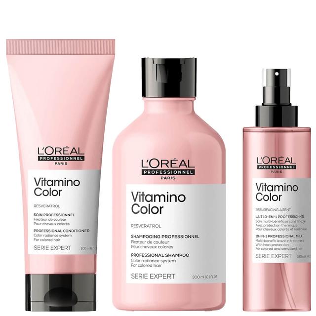 Vitamino Colour Shampoo & Conditioner & 10 in 1 Treatment Spray Bundle Set for Coloured Hair on Productcaster.