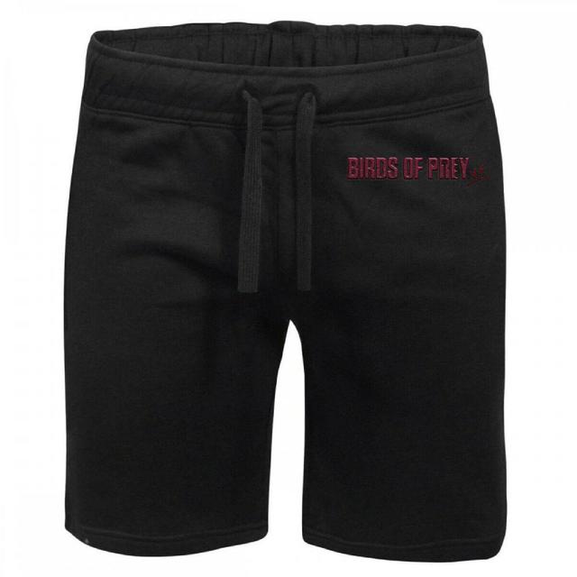 DC Birds of Prey Logo Embroidered Unisex Jogger Shorts - Black - L on Productcaster.