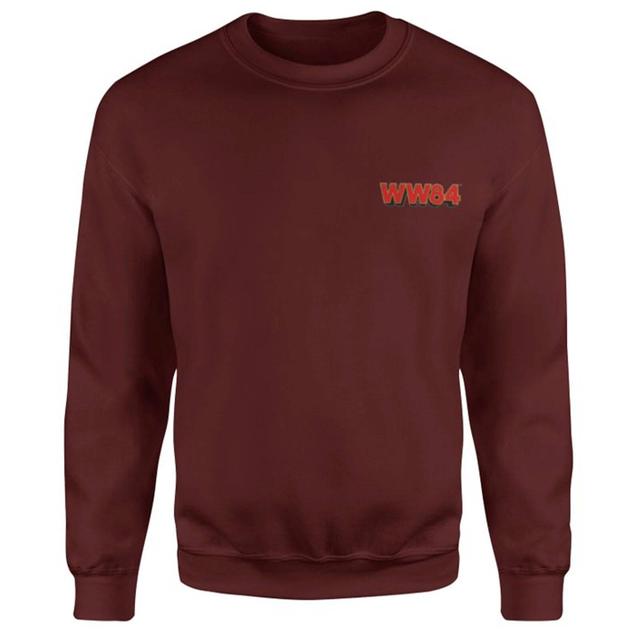 DC Wonder Woman WW84 Embroidered Unisex Sweatshirt - Burgundy - S on Productcaster.