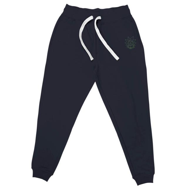 Rick and Morty Rick Embroidered Unisex Joggers - Navy - M on Productcaster.