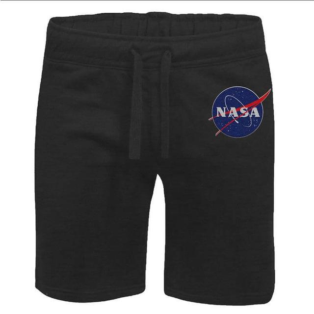 NASA Meatball Unisex Jogger Shorts - Black - M on Productcaster.