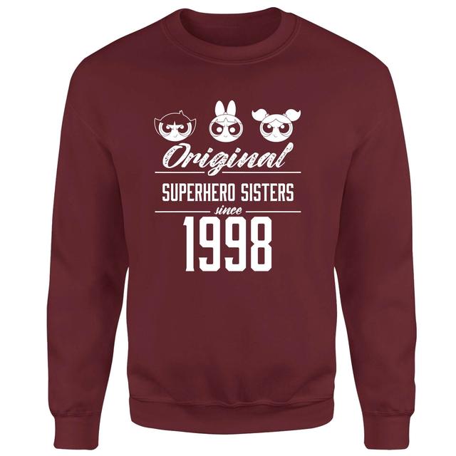 The Powerpuff Girls Original Superheros Sisters Sweatshirt - Burgundy - XL - Burgundy on Productcaster.