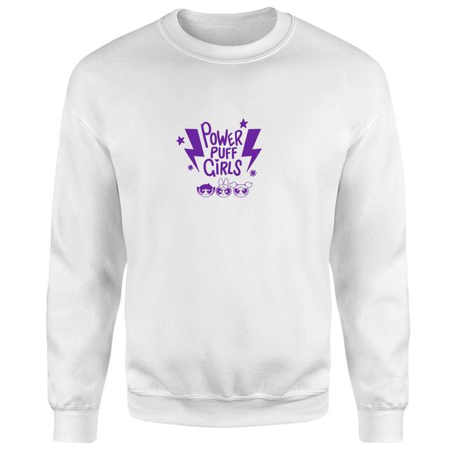 The Powerpuff Girls Thunderbolts Sweatshirt - White - L - White on Productcaster.