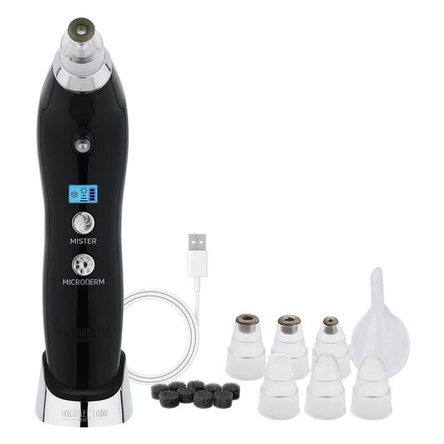 Michael Todd Beauty Sonic Refresher Wet/Dry Sonic Microdermabrasion and Pore Extraction System (Various Shades) - Black on Productcaster.