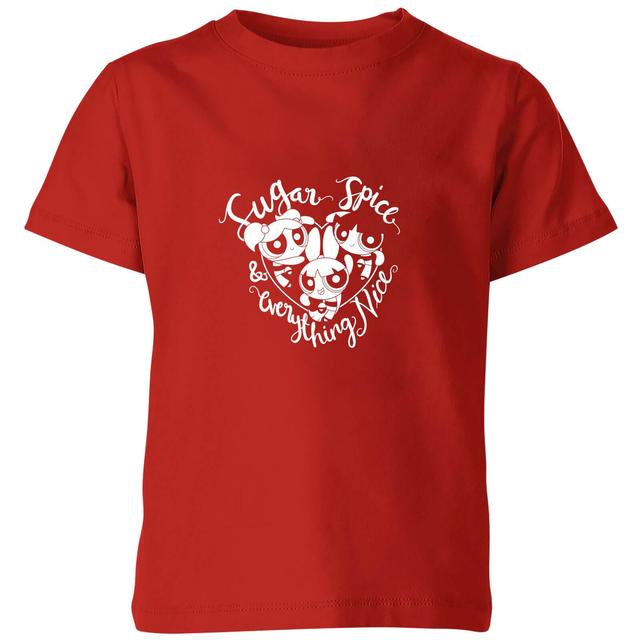 The Powerpuff Girls Sugar Spice And Everything Nice Kids' T-Shirt - Red - 9-10 Years - Red on Productcaster.