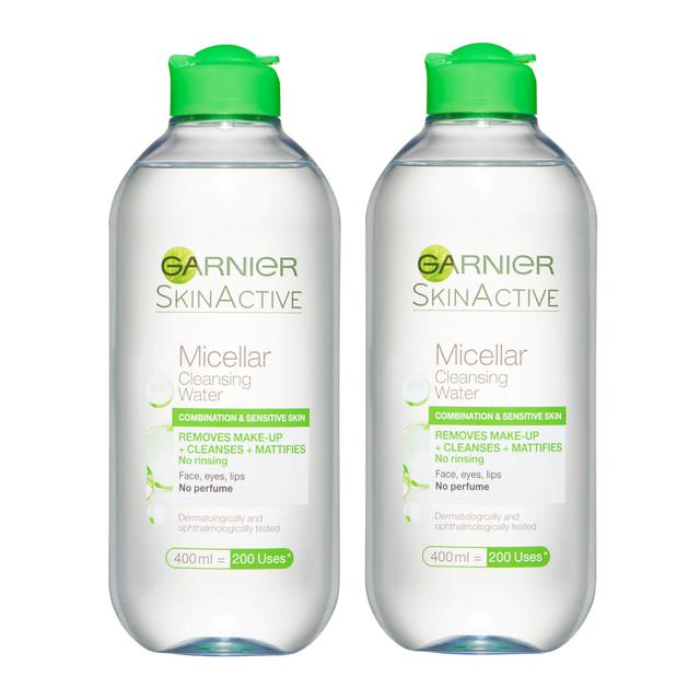 Garnier Micellar Water Facial Cleanser Combination Skin 400ml Duo Pack on Productcaster.