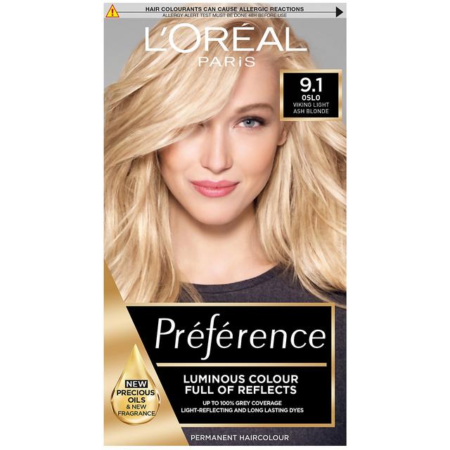 L'Oréal Paris Préférence Infinia Hair Dye (Various Shades) - 9.1 Viking Light Ash Blonde on Productcaster.