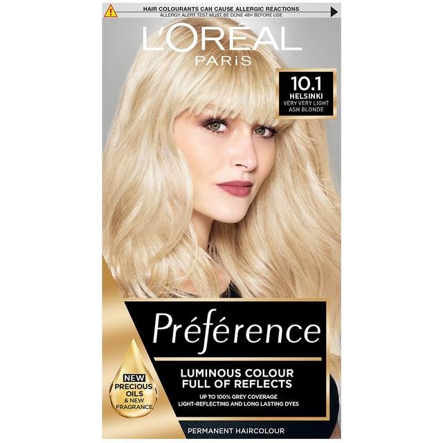 L'Oréal Paris Préférence Infinia Hair Dye (Various Shades) - 10.1 Helsinki Very Light Ash Blonde on Productcaster.