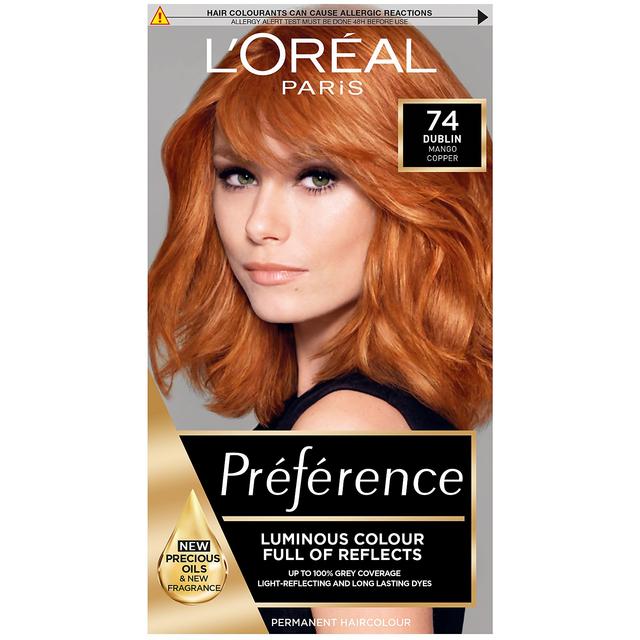 L'Oréal Paris Préférence Infinia Hair Dye (Various Shades) - 74 Mango Intense Copper on Productcaster.