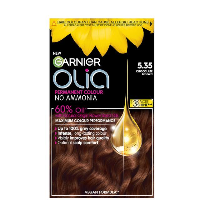 Garnier Olia Permanent Hair Dye (Various Shades) - 5.35 Rich Chocolate Brown on Productcaster.