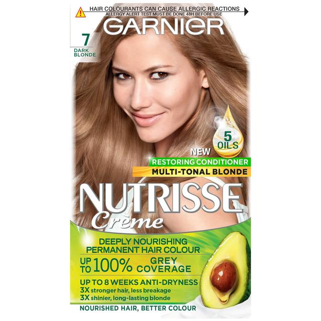 Garnier Nutrisse Permanent Hair Dye (Various Shades) - 7 Dark Blonde on Productcaster.