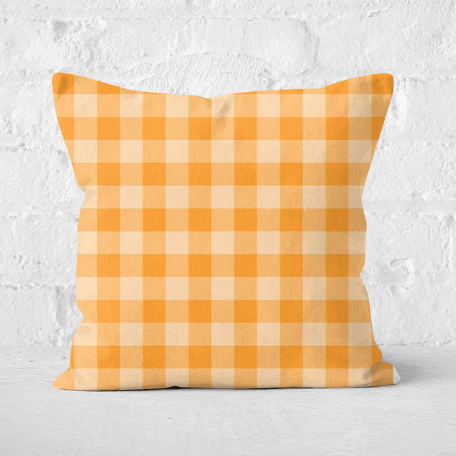 Baking Blanket Orange Square Cushion - 60x60cm - Soft Touch on Productcaster.