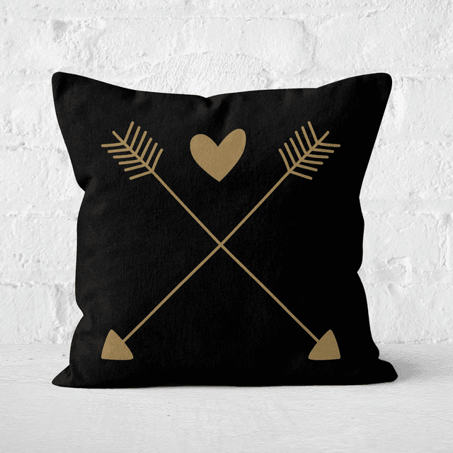 Hearts And Arrows Square Cushion - 50x50cm - Soft Touch on Productcaster.