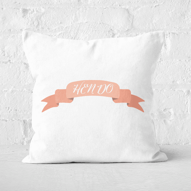 HEN DO Square Cushion - 60x60cm - Soft Touch on Productcaster.