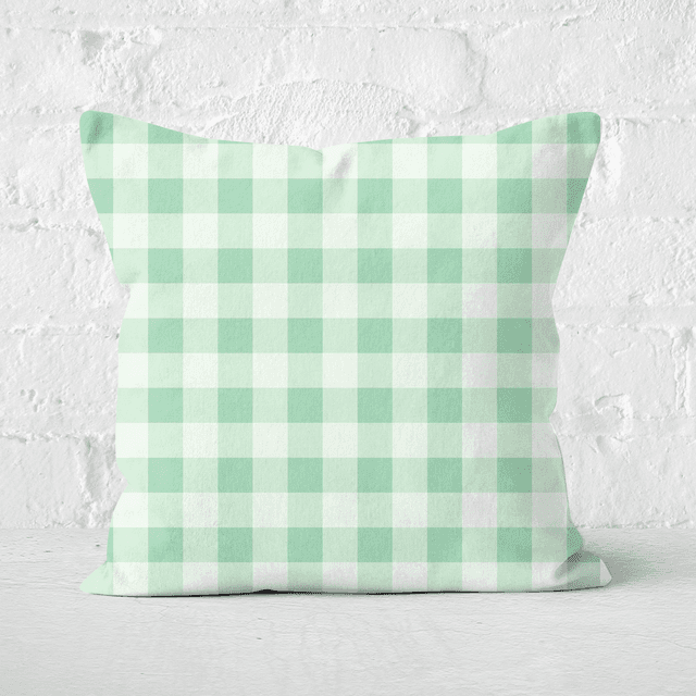 Baking Blanket Green Square Cushion - 50x50cm - Soft Touch on Productcaster.