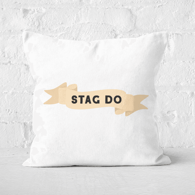 Stag Do Square Cushion - 40x40cm - Soft Touch on Productcaster.