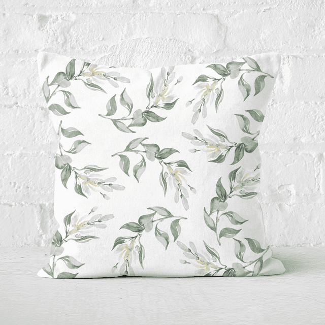 Leaves Square Cushion - 60x60cm - Soft Touch on Productcaster.