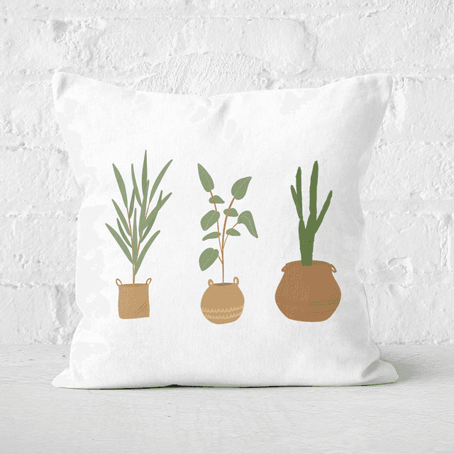 Plants Square Cushion - 60x60cm - Soft Touch on Productcaster.