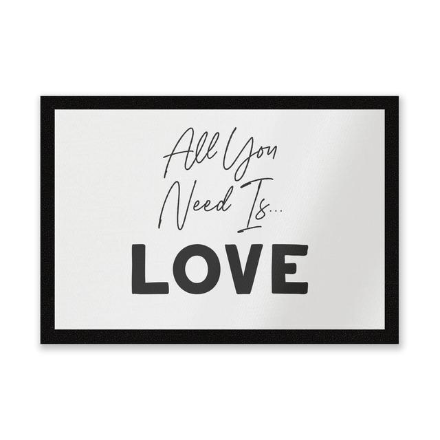 All You Need Is Love Entrance Mat on Productcaster.