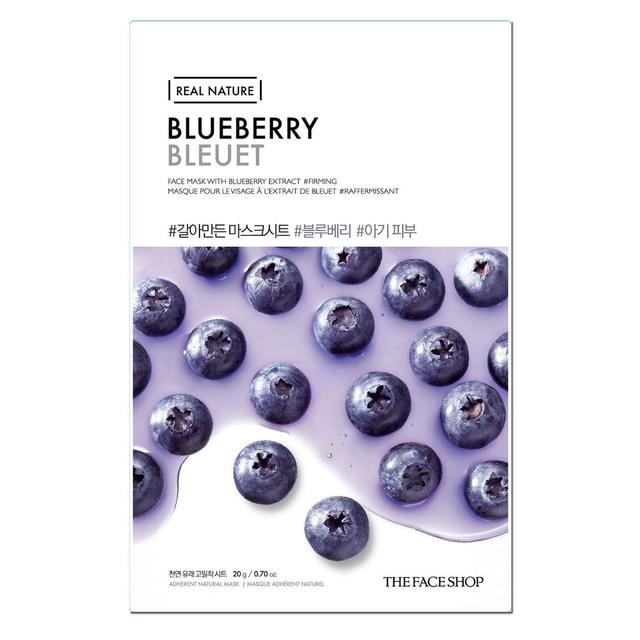 THE FACE SHOP Real Nature Sheet Mask Blueberry on Productcaster.