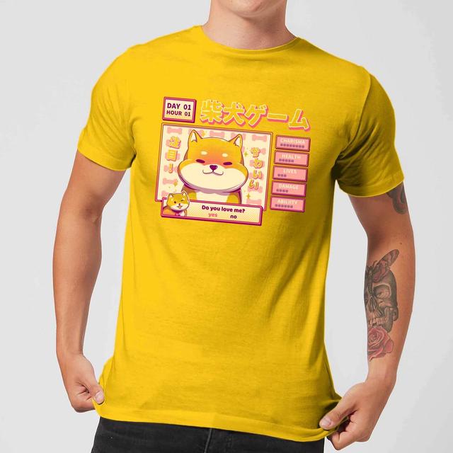 Ilustrata Shiba Novel Men's T-Shirt - Yellow - M - Gelb on Productcaster.