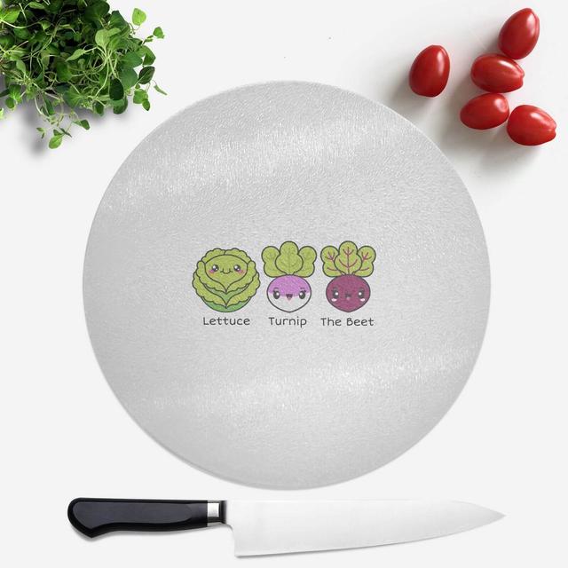 Turnip The Beet Round Chopping Board on Productcaster.