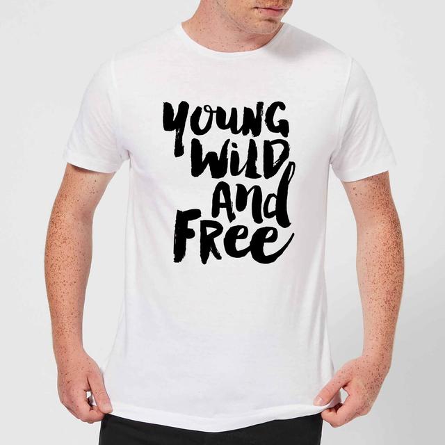 The Motivated Type Young, Wild And Free. Men's T-Shirt - White - S - Weiß on Productcaster.