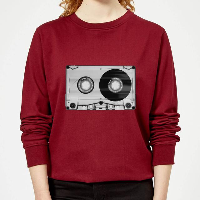 The Motivated Type Tape Women's Sweatshirt - Burgundy - L - Burgundy on Productcaster.