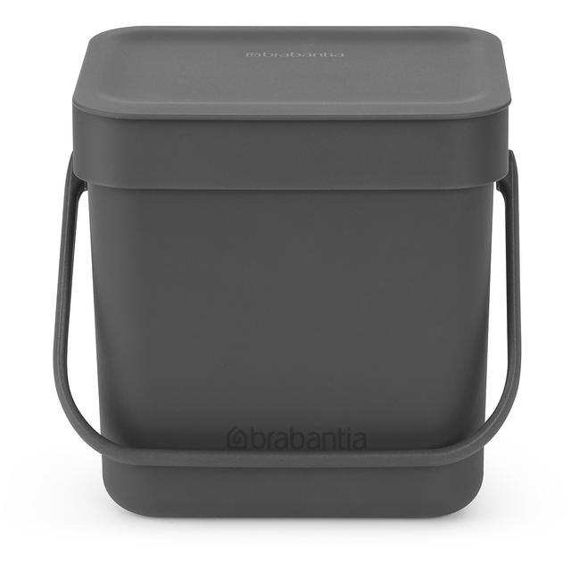 Brabantia Sort & Go 3 Litre Waste Bin - Grey on Productcaster.