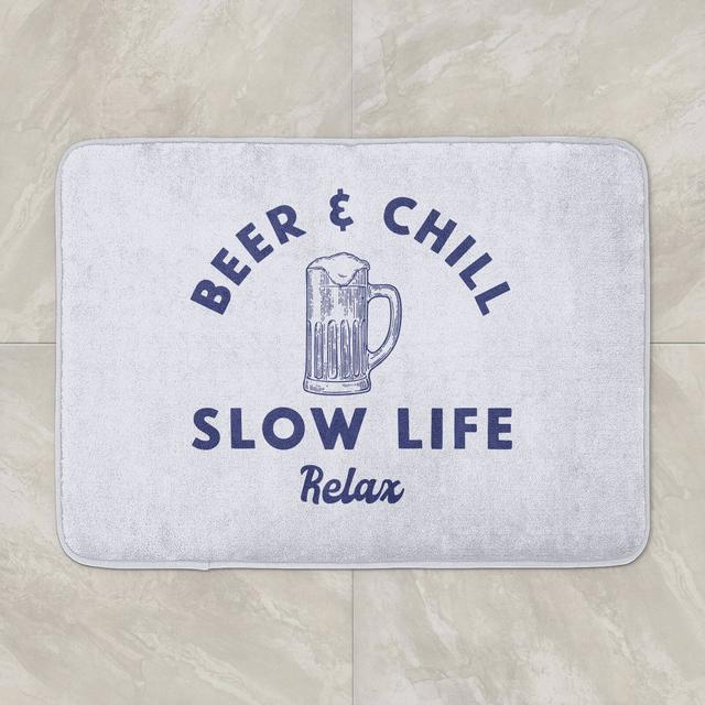 Beer And Chill Bath Mat on Productcaster.