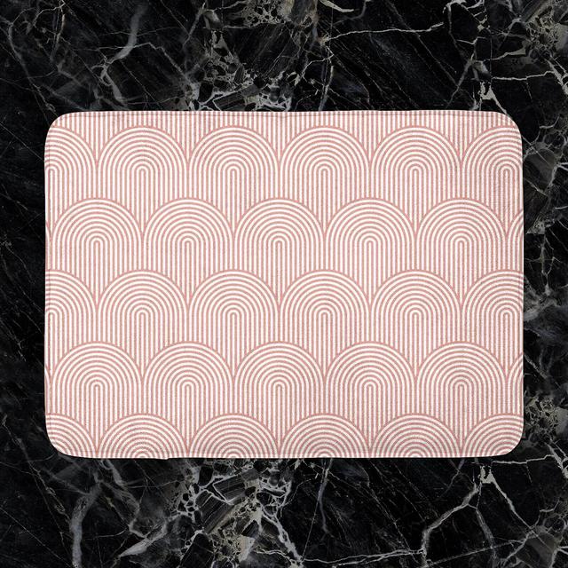 Trippy Rainbow Pink Bath Mat on Productcaster.