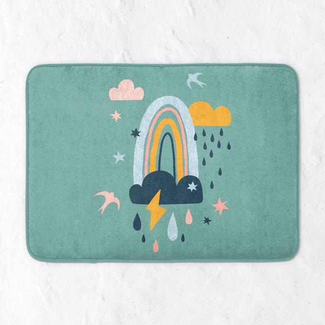 Rainbow Weather Bath Mat on Productcaster.