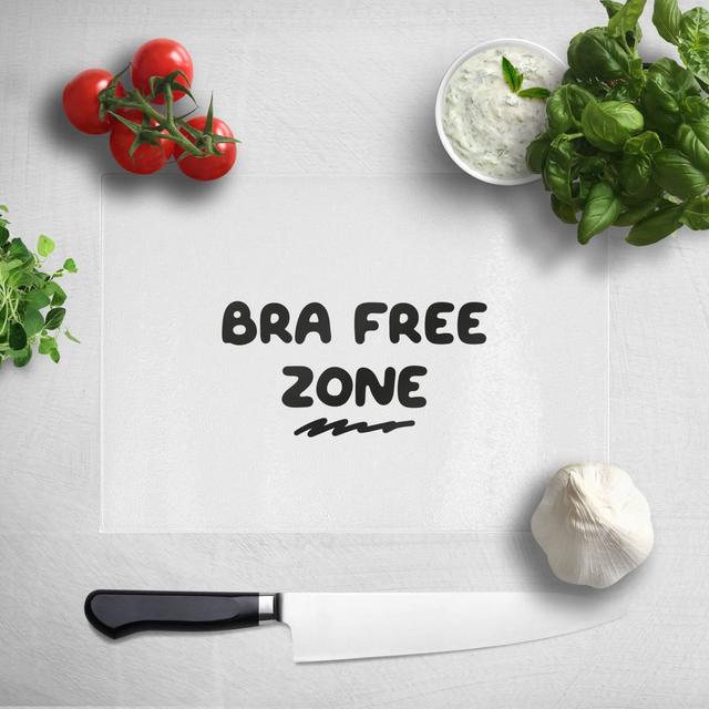 Bra Free Zone Chopping Board on Productcaster.