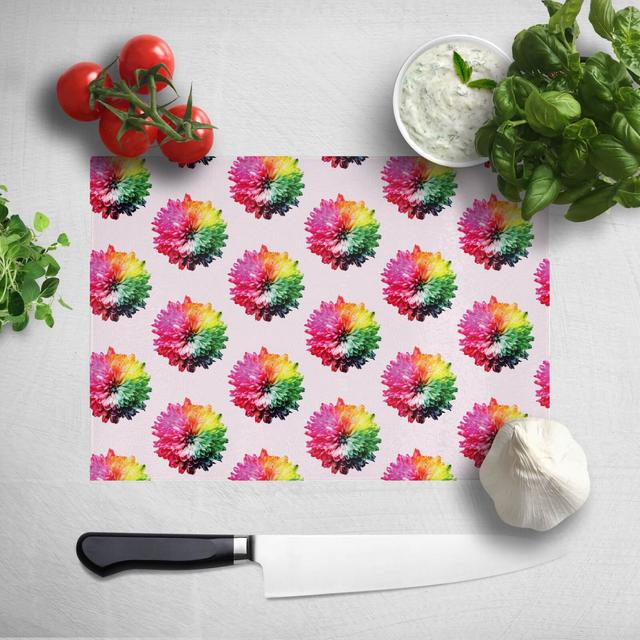 Fluro Flower Pattern Light Chopping Board on Productcaster.