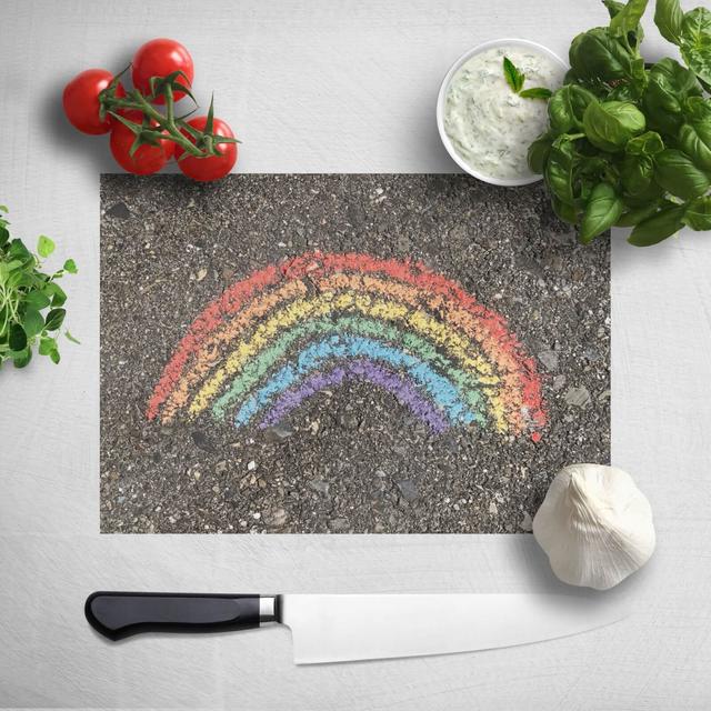 Chalk Rainbow Chopping Board on Productcaster.