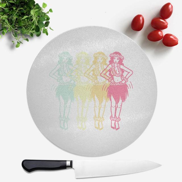 Hula Girls Round Chopping Board on Productcaster.