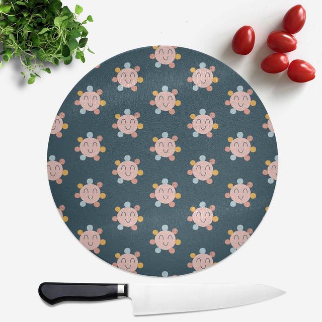 Sunny Dark Round Chopping Board on Productcaster.