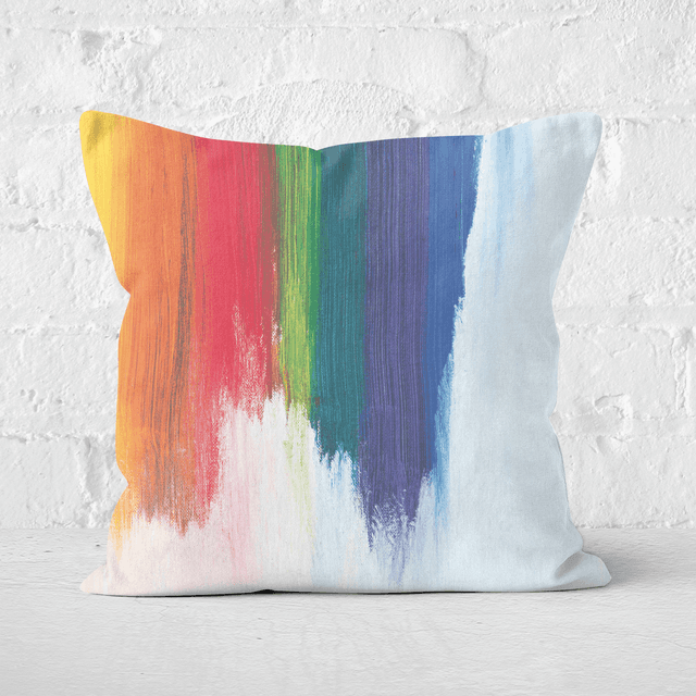 Rainbow Smudge Square Cushion - 60x60cm - Soft Touch on Productcaster.