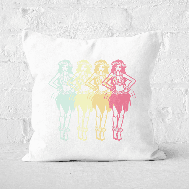 Hula Girls Square Cushion - 50x50cm - Soft Touch on Productcaster.