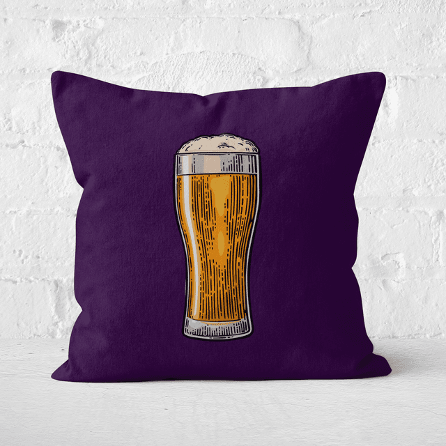 Beer Square Cushion - 40x40cm - Soft Touch on Productcaster.