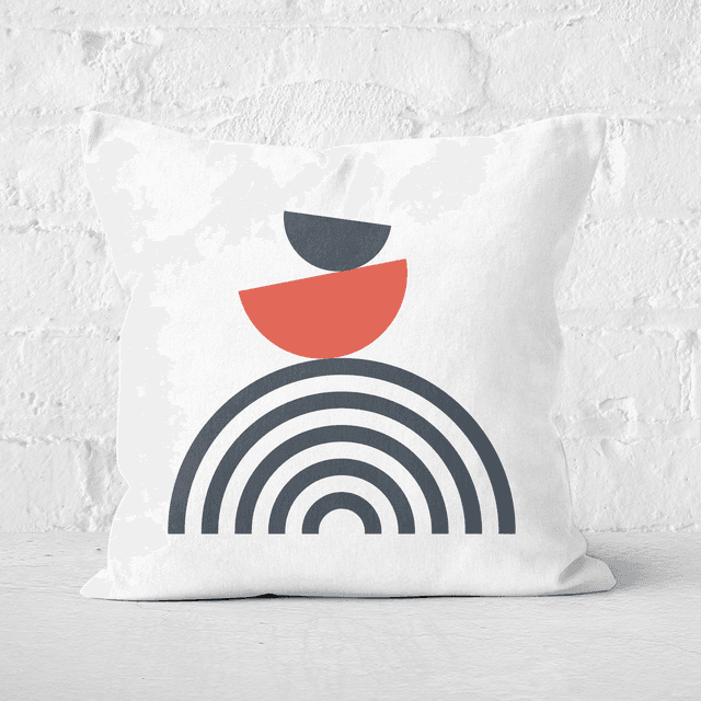 Rainbow Balancing Act Square Cushion - 60x60cm - Soft Touch on Productcaster.