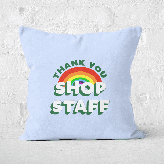 Thank You Shop Staff Square Cushion - 60x60cm - Soft Touch on Productcaster.