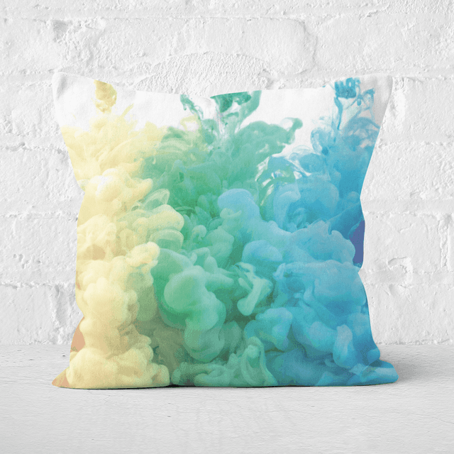 Rainbow Smoke Square Cushion - 60x60cm - Soft Touch on Productcaster.