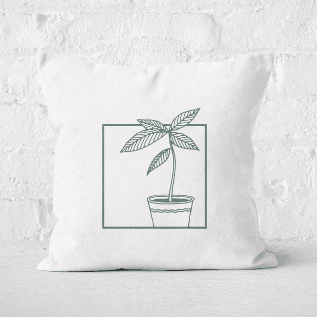 Plant Square Cushion - 60x60cm - Soft Touch on Productcaster.