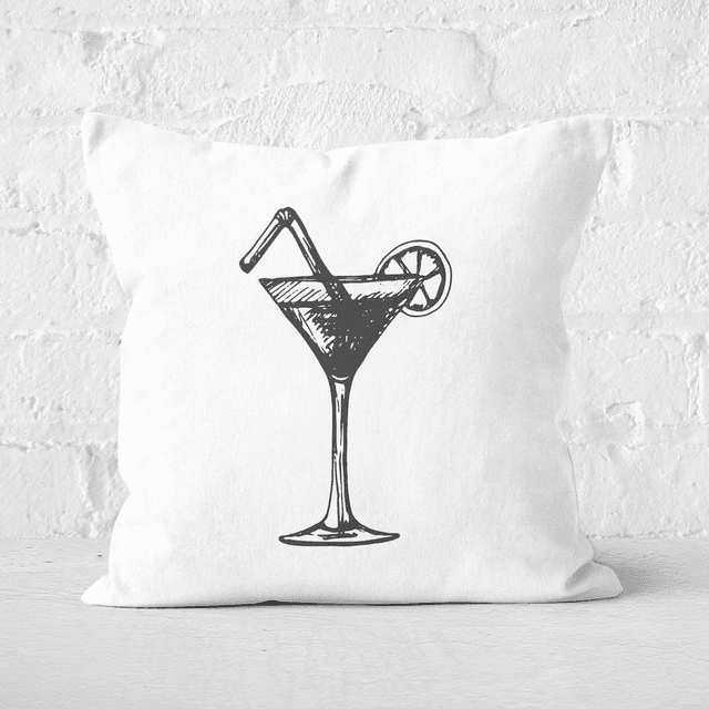 Beach Cocktail Square Cushion - 50x50cm - Soft Touch on Productcaster.