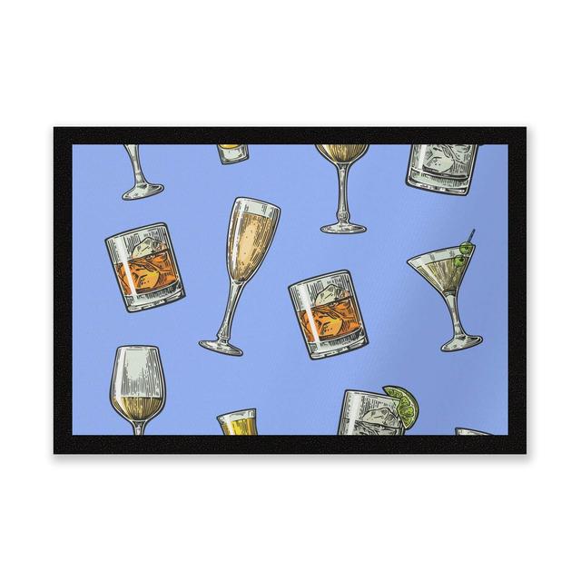 Mixed Drinks Entrance Mat on Productcaster.