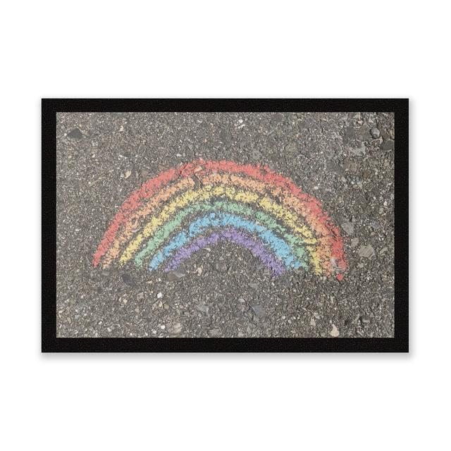 Chalk Rainbow Entrance Mat on Productcaster.